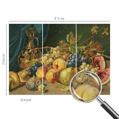 Fototapet autoadeziv pentru living cu ilustrație „O luptă grotescă”
