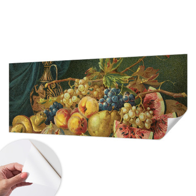 Fototapet autoadeziv pentru living cu ilustrație „O luptă grotescă”