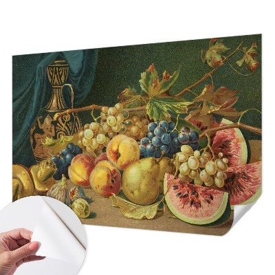 Fototapet autoadeziv pentru living cu ilustrație „O luptă grotescă”