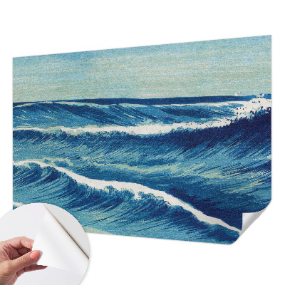 Fototapet 3D pentru living cu model de pene colorate