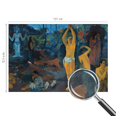 Fototapet autoadeziv pentru dormitor cu motiv de oază tropicală