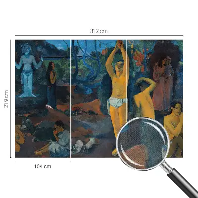 Fototapet autoadeziv pentru dormitor Oază tropicală