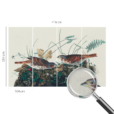 Fototapet autocolant cu motiv de pădure de mesteacăn