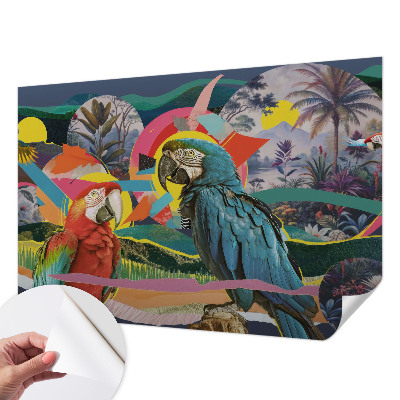 Fototapet 3d pentru living Artă cu pisici