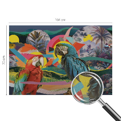 Fototapet 3d pentru living Artă cu pisici