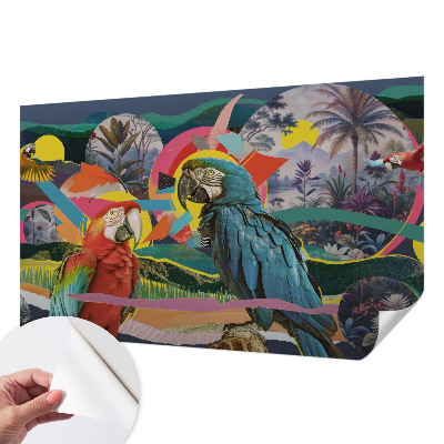 Fototapet 3d pentru living Artă cu pisici