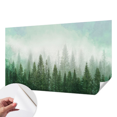 Fototapet 3D pentru living cu motiv de natură exotică