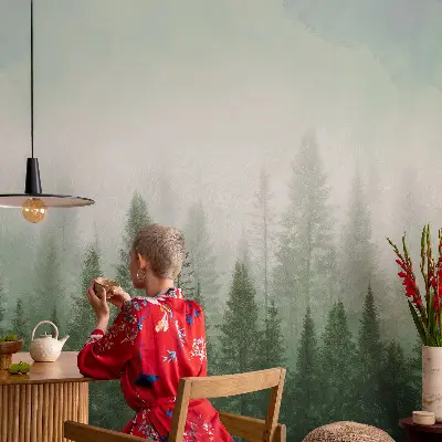 Fototapet 3d pentru living Natură exotică