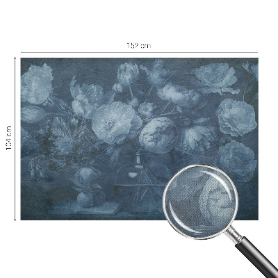 Fototapet autoadeziv pentru living cu ilustraţie de orhidee