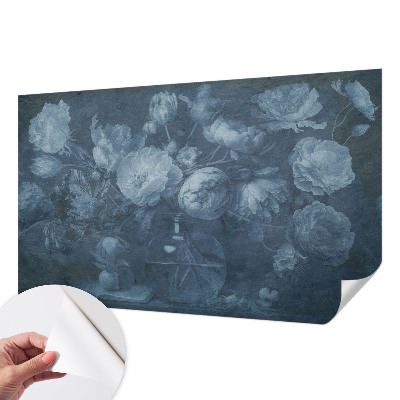 Fototapet autoadeziv pentru living cu ilustraţie de orhidee