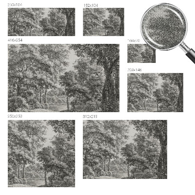 Fototapet 3D pentru dormitor cu motiv de natură colorată