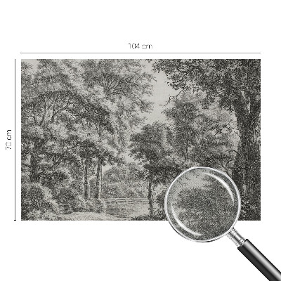 Fototapet 3D pentru dormitor cu motiv de natură colorată