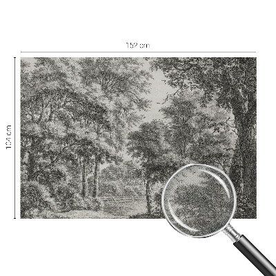 Fototapet 3D pentru dormitor cu motiv de natură colorată