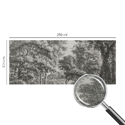 Fototapet 3D pentru dormitor cu motiv de natură colorată