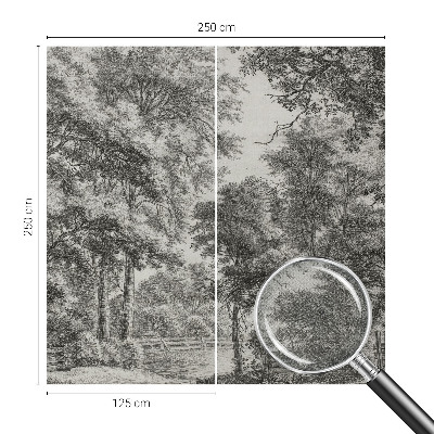 Fototapet 3D pentru dormitor cu motiv de natură colorată