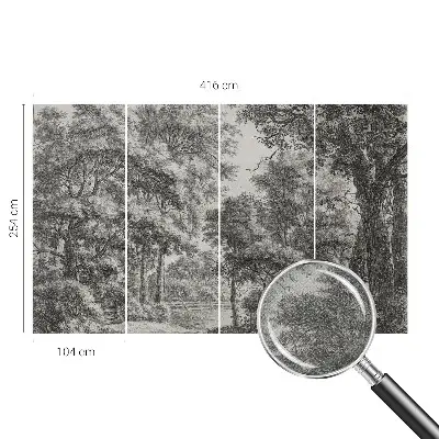 Fototapet 3d pentru dormitor Natură colorată