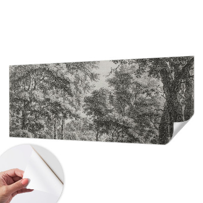 Fototapet 3D pentru dormitor cu motiv de natură colorată