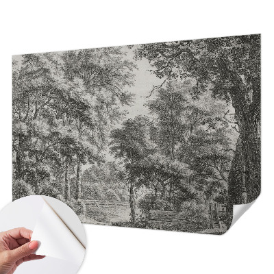 Fototapet 3D pentru dormitor cu motiv de natură colorată