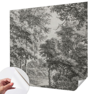Fototapet 3D pentru dormitor cu motiv de natură colorată