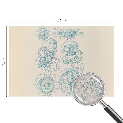 Fototapet autoadeziv pentru camera copiilor cu ilustrație cu un tigru exotic