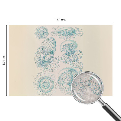 Fototapet autoadeziv pentru camera copiilor cu ilustrație cu un tigru exotic