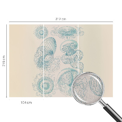 Fototapet autoadeziv pentru camera copiilor cu ilustrație cu un tigru exotic