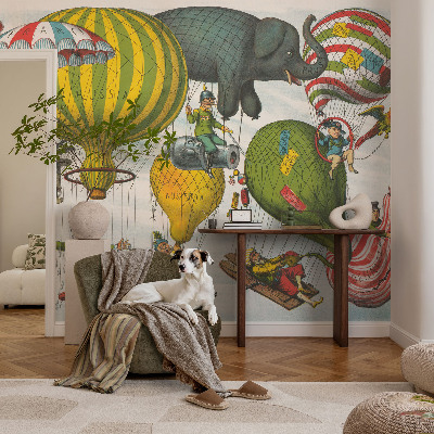 Fototapet autoadeziv pentru living cu imprimeu cu pasăre exotică