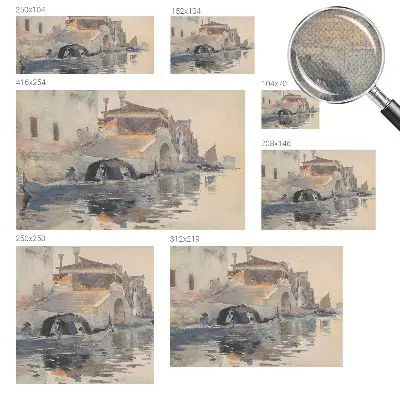 Fototapet 3d pentru living Venetiansk harmoni