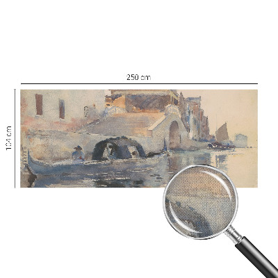 Fototapet 3D pentru living în nuanțe inspirate de harmonia venețiană