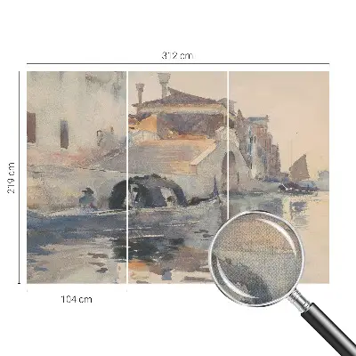 Fototapet 3d pentru living Venetiansk harmoni