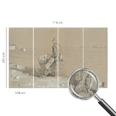 Fototapet autoadeziv pentru camera copiilor Reflecție pe malul mării