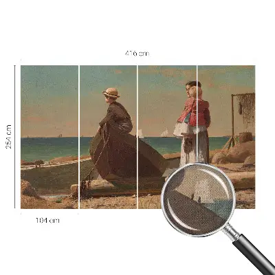 Fototapet 3d pentru dormitor Strandscene