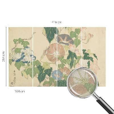 Tapet autocolant perete cu motiv floral într-un design elegant