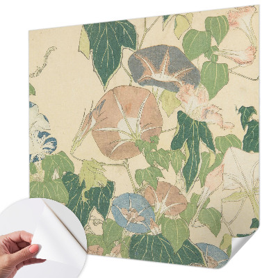 Tapet autocolant perete cu motiv floral într-un design elegant