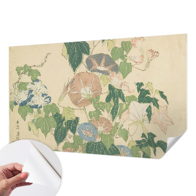 Tapet autocolant perete cu motiv floral într-un design elegant