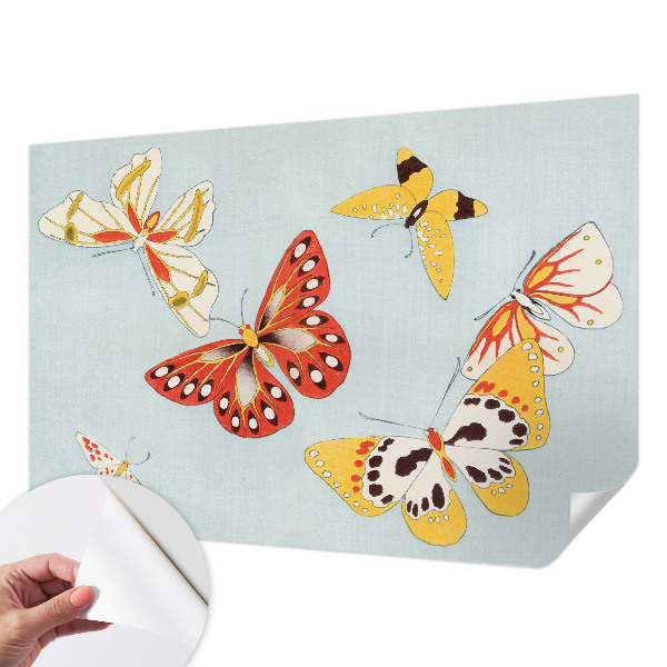 Fototapet 3d pentru dormitor Kunstneriske sommerfugle