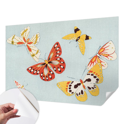 Fototapet 3d pentru dormitor Kunstneriske sommerfugle