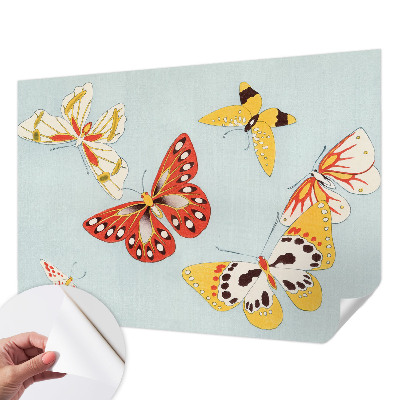 Fototapet 3d pentru dormitor Kunstneriske sommerfugle