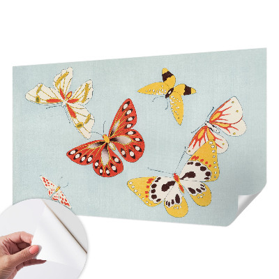 Fototapet 3d pentru dormitor Kunstneriske sommerfugle