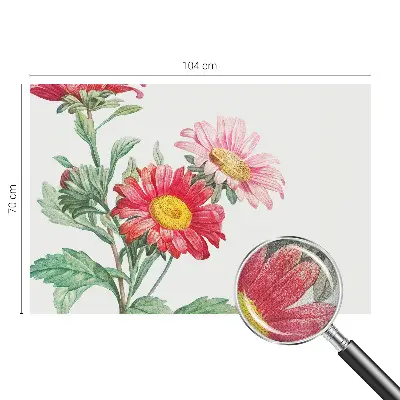 Fototapet 3d autoadeziv Delikate blomster