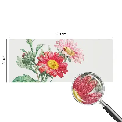 Fototapet 3d autoadeziv Delikate blomster