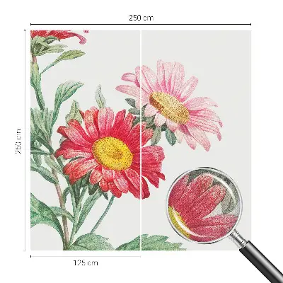 Fototapet 3d autoadeziv Delikate blomster