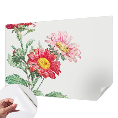 Fototapet 3D autoadeziv cu model delicat de flori