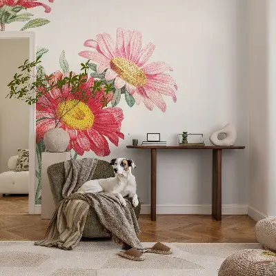 Fototapet 3d autoadeziv Delikate blomster