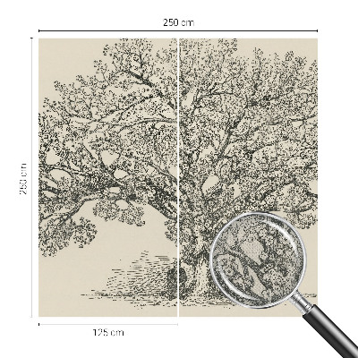 Fototapet autocolant cu ilustrație în stil scandinav