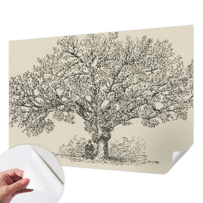 Fototapet autocolant cu ilustrație în stil scandinav