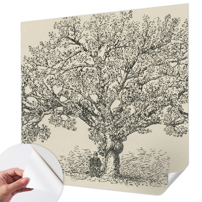 Fototapet autocolant cu ilustrație în stil scandinav