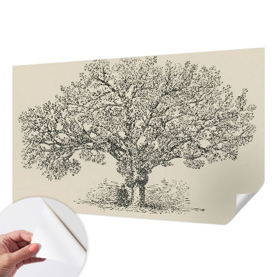 Fototapet autocolant cu ilustrație în stil scandinav