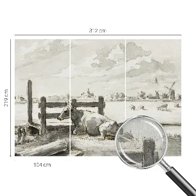Fototapet autoadeziv pentru living Landlig idyl
