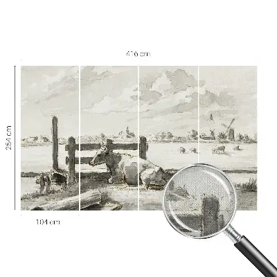 Fototapet autoadeziv pentru living Landlig idyl